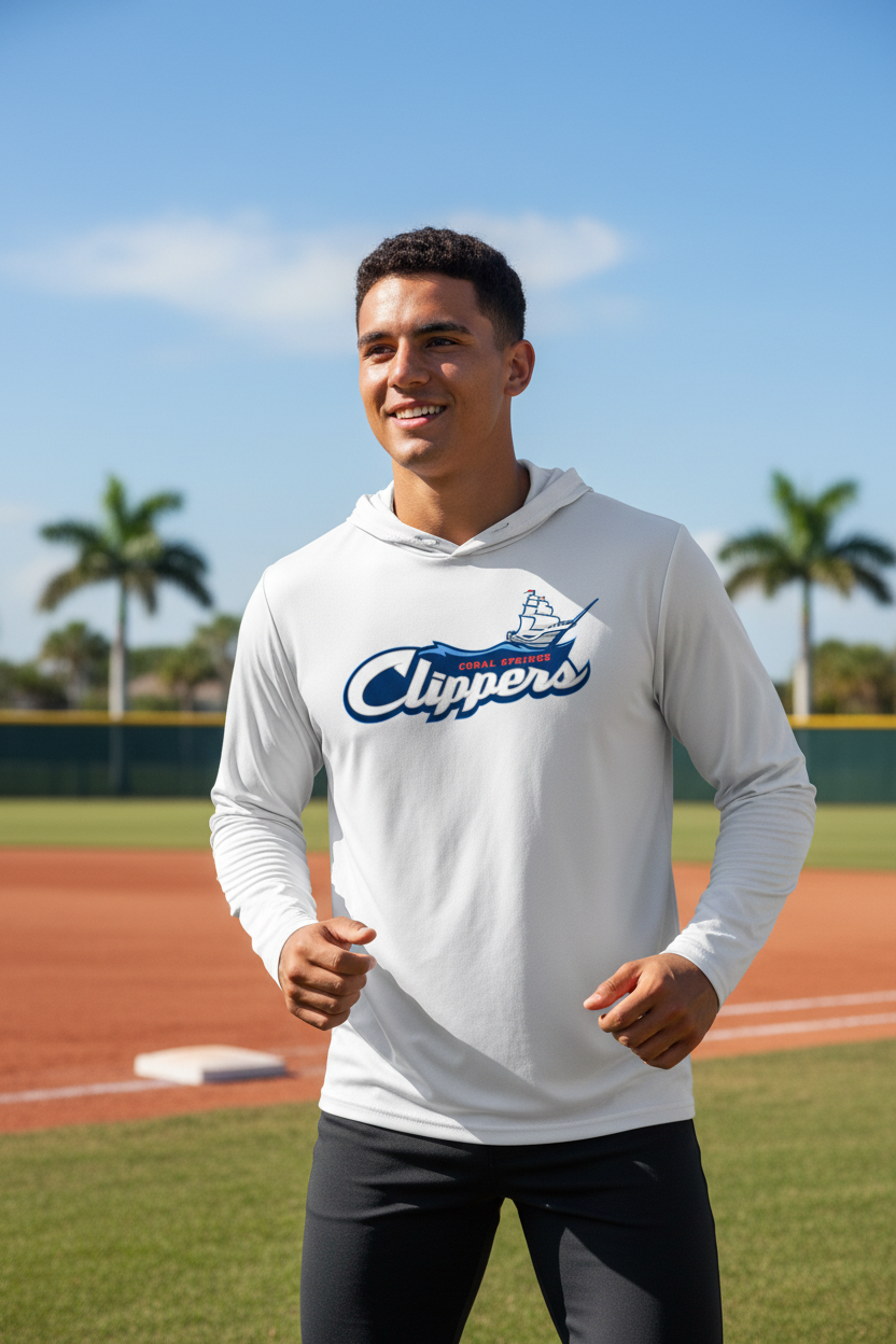 Coral Springs Clippers Hooded Sun Shirt